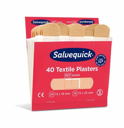 Cederroth 6444 Salvequick Textielpleisters 40 pcs/refill