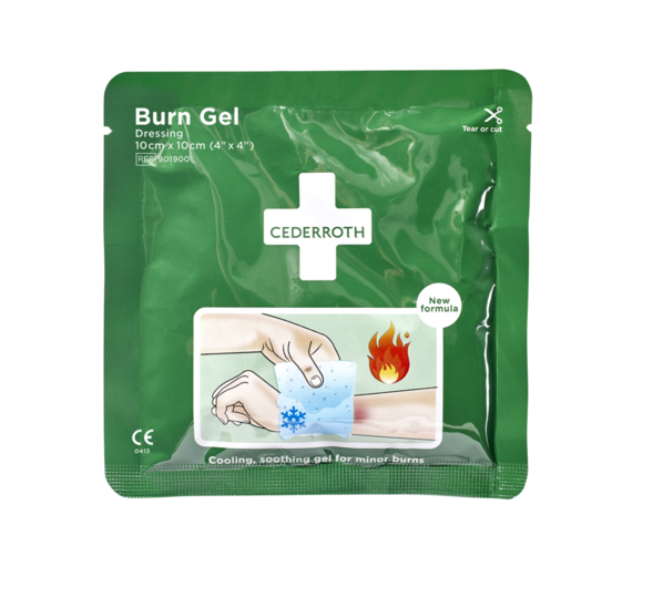 Cederroth 901900 Burn Gel Dressing 10 x 10 cm