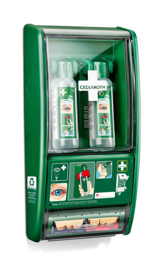 Cederroth 721500 Oogdouchestation met pleisterdispenser 2 x 500 ml